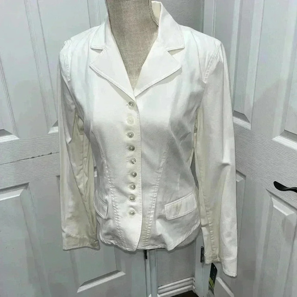 Lauren Ralph Lauren NWT small flaw button front Jacket with pockets - Picture 1 of 11